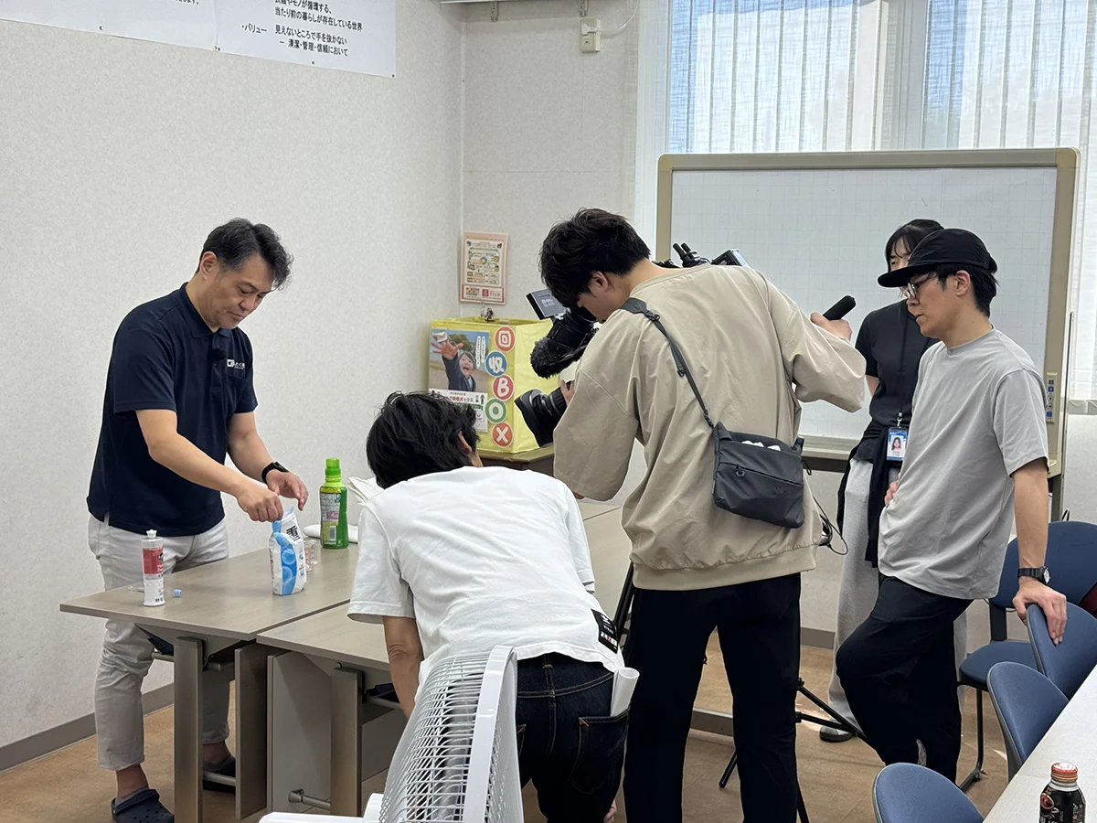 news おかえり 撮影・取材風景（4）